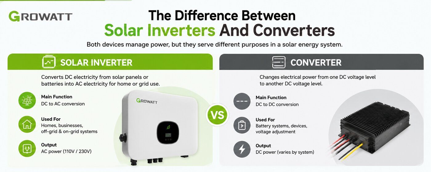 The Difference Between Solar Inverters And Converters