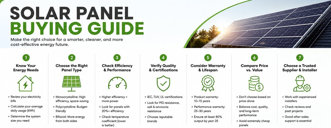 solar panel buying guide