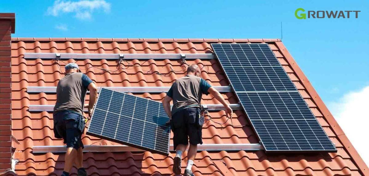 Solar panel installation