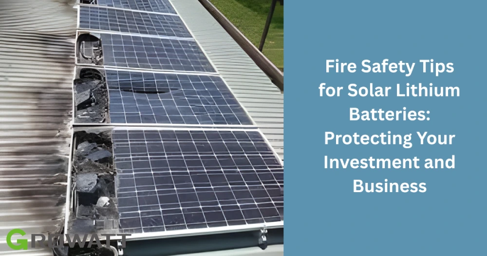 Fire Safety Tips for Solar Lithium Batteries
