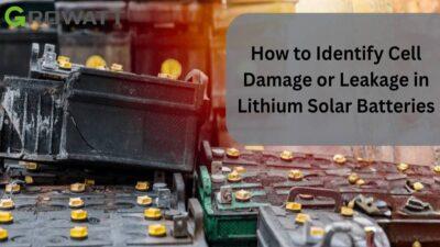 How to Detect Cell Damage or Leakage in Lithium Solar Batteries
