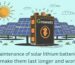 solar lithium battery maintenance