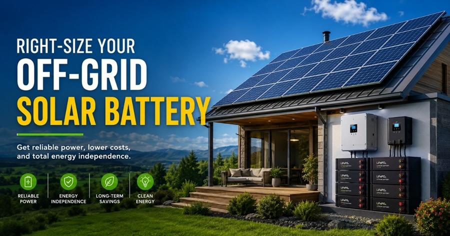 right size solar battery